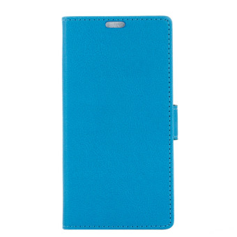 PU Leather Case Flip Wallet Stand Cover for Samsung Galaxy J3 Pro(Blue) - Intl