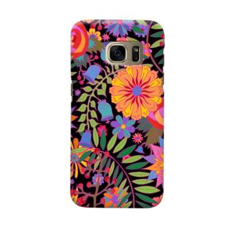 Indocustomcase Art Just Flower Black Casing Case Cover For Samsung Galaxy S7