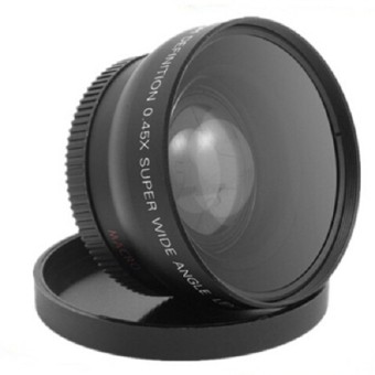 Fantasy 2-in-1 Wide Angle and Macro Lens Set for Canon or Nikon (Black) - intl