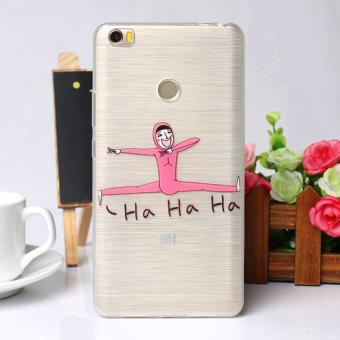 Transparent Silicon Phone Case Cartoon TPU Phone Cover Soft Phone Protect for Xiaomi Max - intl