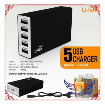 Super Li-ioN Travel Charger 5 USB port