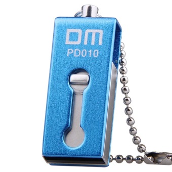 DM PD010 Usb Flash Drive Pendrive 16GB External Storage Metal Waterproof OTG USB U Disk (Blue） - intl