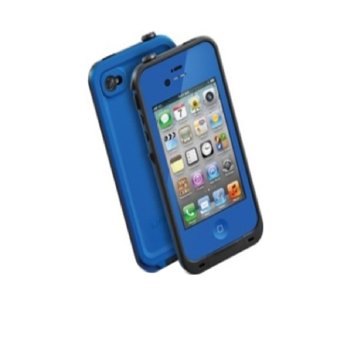 joyliveCY Protector Bumper Dirtproof Waterproof Shockproof Cover Case Plastic Hard for Apple Iphone 4 4S Dark Blue