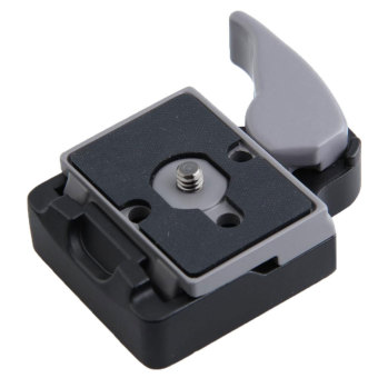 JIANGYUYAN RC2 System Quick Release Adapter for Manfrotto Tripod 200PL-14 Plate(Black&Gray)