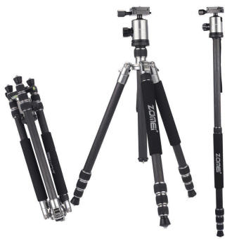 ZOMEI Z888c Carbon Tripod with Ball Head for DSLR Camera Sliver - Intl