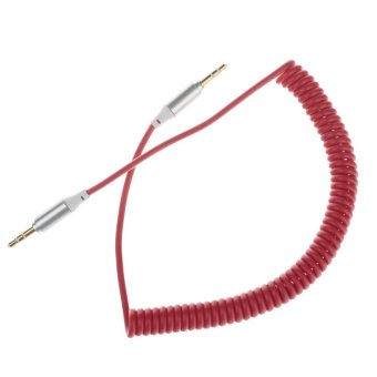 LT365 3.5mm Flexible Male to Male Audio Extender Cable Red