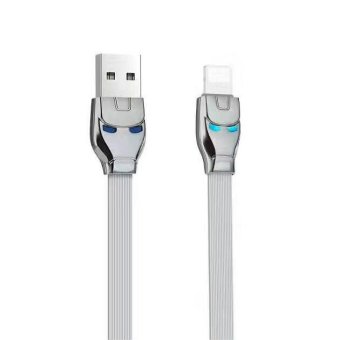 HOCO U14 Steel Man 5V/2.4A Lightning 8Pin USB Data Cable for iPhone 7 / 7 Plus etc. - Grey - intl
