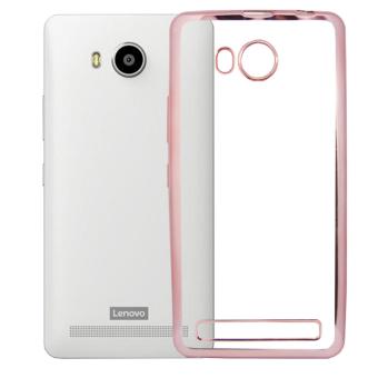 Softcase Silicon Jelly Case List Shining Chrome for Lenovo A7700 - Rose Gold