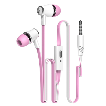 Moonar 3.5MM In-Ear Earphones Stereo Headphones Headsets (Pink) - Intl