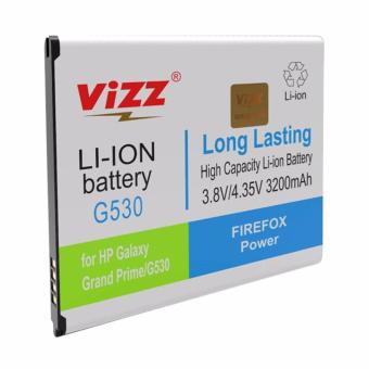 Vizz Double Power Battery for Samsung Galaxy G530 or Samsung Galaxy Grand Prime [3200 mAh]