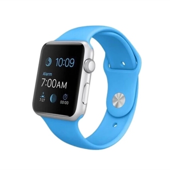 A1 Smartwatch 2016 A1 Smart Watch Bluetooth Smart Watch Waterproof Smart Watch For Iphone Android Cell phone 1.54 inch SIM Card (Blue) - intl