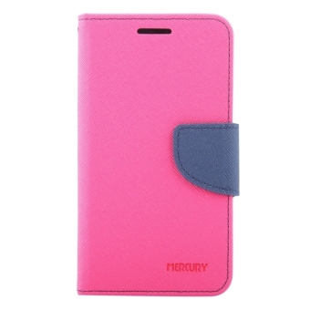 SUNSKY Leather Cover with Magnetic Buckle and Holder and Card Slots for Samsung Galaxy J1(2016) / J120 (Pink)