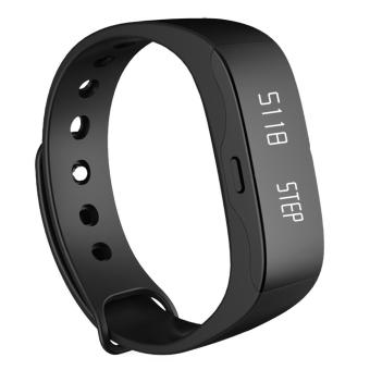 Outdoor Sports Waterproof Bluetooth Smart Wrist Band Fitness Sleep Monitor (Black) - intl