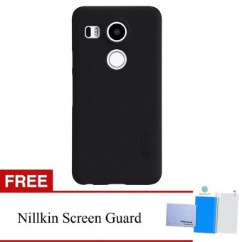 Nillkin LG Nexus 5X Super Frosted Shield Hard Case - Original - Hitam + Gratis Nillkin Screen Protector