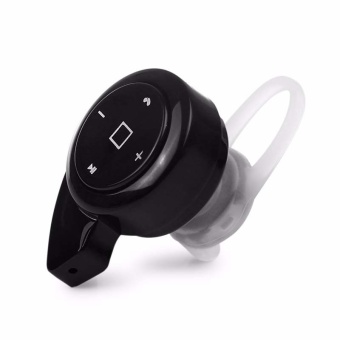 Mini A8 Headphone Bluetooth Nirkabel Di-Telinga Handsfree (Hitam)