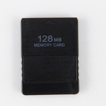 Elenxs mikro 128 MB memori flash kartu untuk SONY PS2 Playstation 2 Hitam
