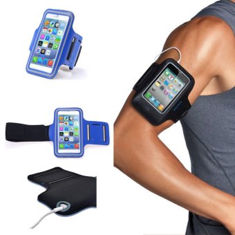 Gshop Universal Sport Armband Case L for Smartphone 4.5 Inch - 5.7 Inch - Biru