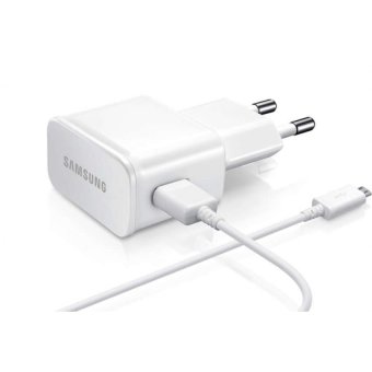 Samsung Travel Charger For Samsung S4/TAB 3 + Cable USB Micro - Putih