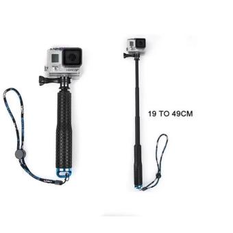 GoPro Selfie Stick self pole Aluminum Handheld Monopod for Go pro Hero 4/3+/3/2/1 Adjustable length/ waterproof /high quality(Blue) - intl