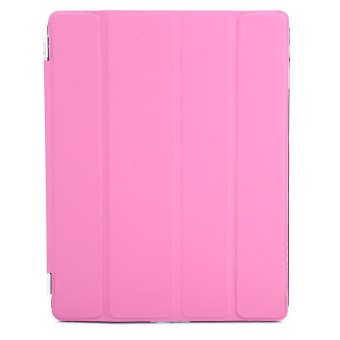 TimeZone Ultra Slim Magnetic Leather Smart Cover Hard Back Case with Stand Function for iPad 2 3 4 (Pink) - intl
