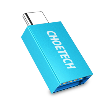 CHOETECH USB Type C to USB 3.0 Adapter USB C Convert Connector (Blue) - intl