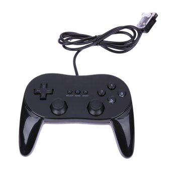 New Pro Classic Game Controller Pad Console Joypad For Nintendo Wii Remote(Black) - intl