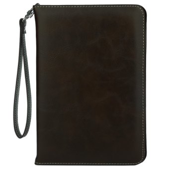 TimeZone Leather Card Holder Full Body Cover for iPad Mini 4 (Black)