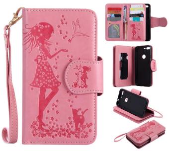 New Arrival Fashion Case 9 Card Leather Wallet Phone Case for Google Pixel(Pink) - intl