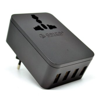 Orico 20W Universal Travel Power Plug with 4 USB Charging Ports