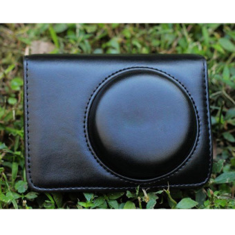 PU Leather Bag Case w/ Strap for Panasonic LX3 LX5 / Leica D-LUX4 D-LUX5 - Black
