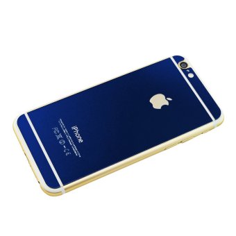 Carejoy (TM) Electroplating/ Tempered Glass Screen Protector【Front + Back】for iPhone 6 (Blue)