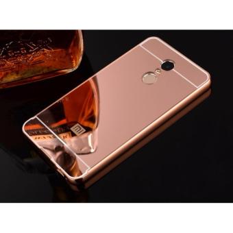 4Connect Mirror Aluminium Bumper HardCase for XiaoMi Redmi Note4-Rose Gold