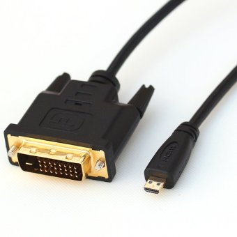 CY Chenyang 5ft Micro HDMI to DVI Cable for HTC EVO 4G Moto Droid X XT800 and XOOM TF201 TF301 Tab