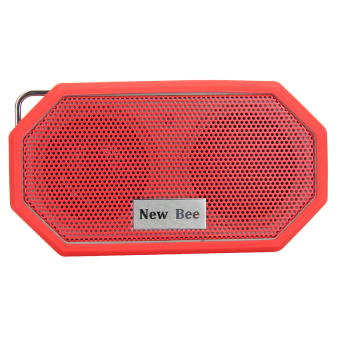 Foxnovo Wireless Bluetooth Speaker Music Player with Mic (Red)