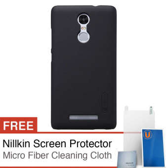 Nillkin Xiaomi Redmi Note 3 / 3 Pro Super Frosted Shield Hard Case - Original - Hitam + Gratis Nillkin Screen Protector