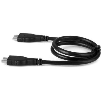 CY U3-135 Micro USB 3.0 Male to Male Host OTG Cable Black