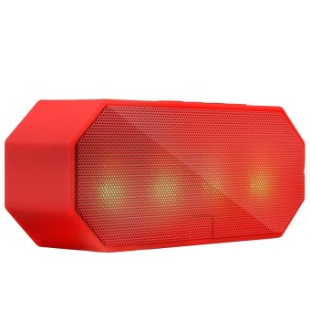 ES-E925 Portable Wireless Bluetooth Speaker LED Stereo Subwoofer (Red) - Intl