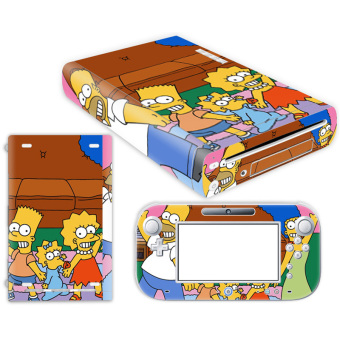 Bluesky Simpsons Nintendo Wii U Skin NEW CARBON FIBER system skins faceplate decal mod (Intl)