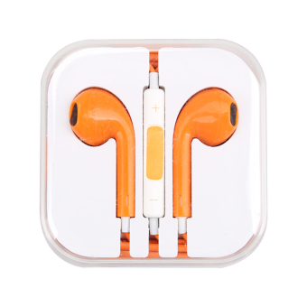 OEM Earphone For iPhone High Copy Full Color - Orange
