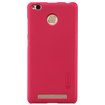 Nillkin Frosted Shield Hard Case Original For Xiaomi Redmi 3 Pro - Merah + Free Screen Protector Nillkin
