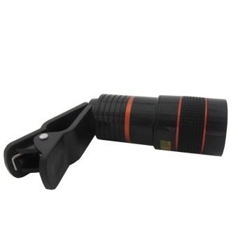 Universal - Lesung TX-801 Clip Mobile Phone Telescope Lens 8X Optical Zoom - Hitam