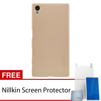 Nillkin Sony Xperia Z5 Super Frosted Shield Hard Case - Gold + Gratis Nillkin Screen Protector