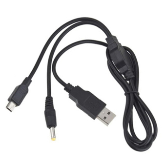 HomeGarden 2n1 PC USB Charger Charging Data Transfer Cable Cord For Sony PSP 2000 3000