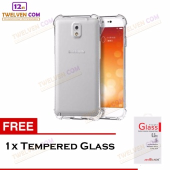 Zenblade Anti Shock Anti Crack Softcase Casing for Samsung Galaxy Note 3 - Free Tempered Glass