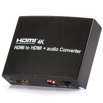 MiniCar HDMI to HDMI Audio Converter Support 4K x 2K MHL with EU Plug - 100 - 240V Black size:eu plug(Color:Black)(Int:EU PLUG)(Intl) - intl