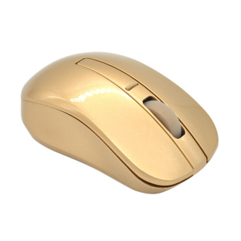 Moonar 2.4 gHz Digital Wireless Mouse Yang Mewah (Emas)