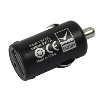 Micro Auto USB in Car Charger for iPhone 4 & 4S, iPad, iPhone 3G,3GS - Black
