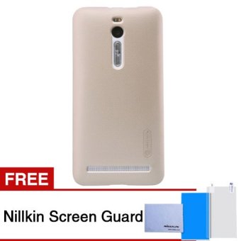 Nillkin Asus Zenfone 2 ZE551ML / 5.5 Inch Hard Case Gold + Gratis ScreenGuard Nillkin