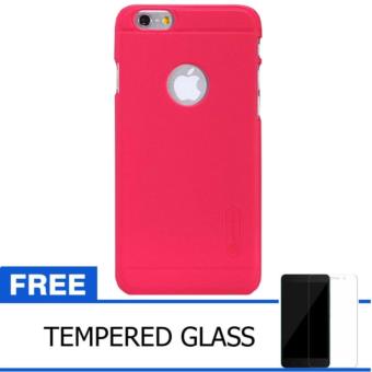 Nillkin Iphone 6 / 6S Super Frosted Shield Hard Case Original - Merah + Gratis Tempered Glass