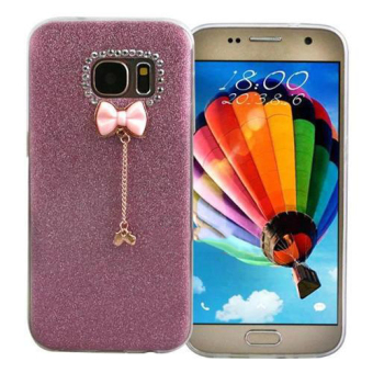 OME Luxury Candy Crystal Bling Glitter Powder Shine soft Phone Cases Cover For Samsung Galaxy Note 5 Case Fundas Skin Capa Para（rose） - intl